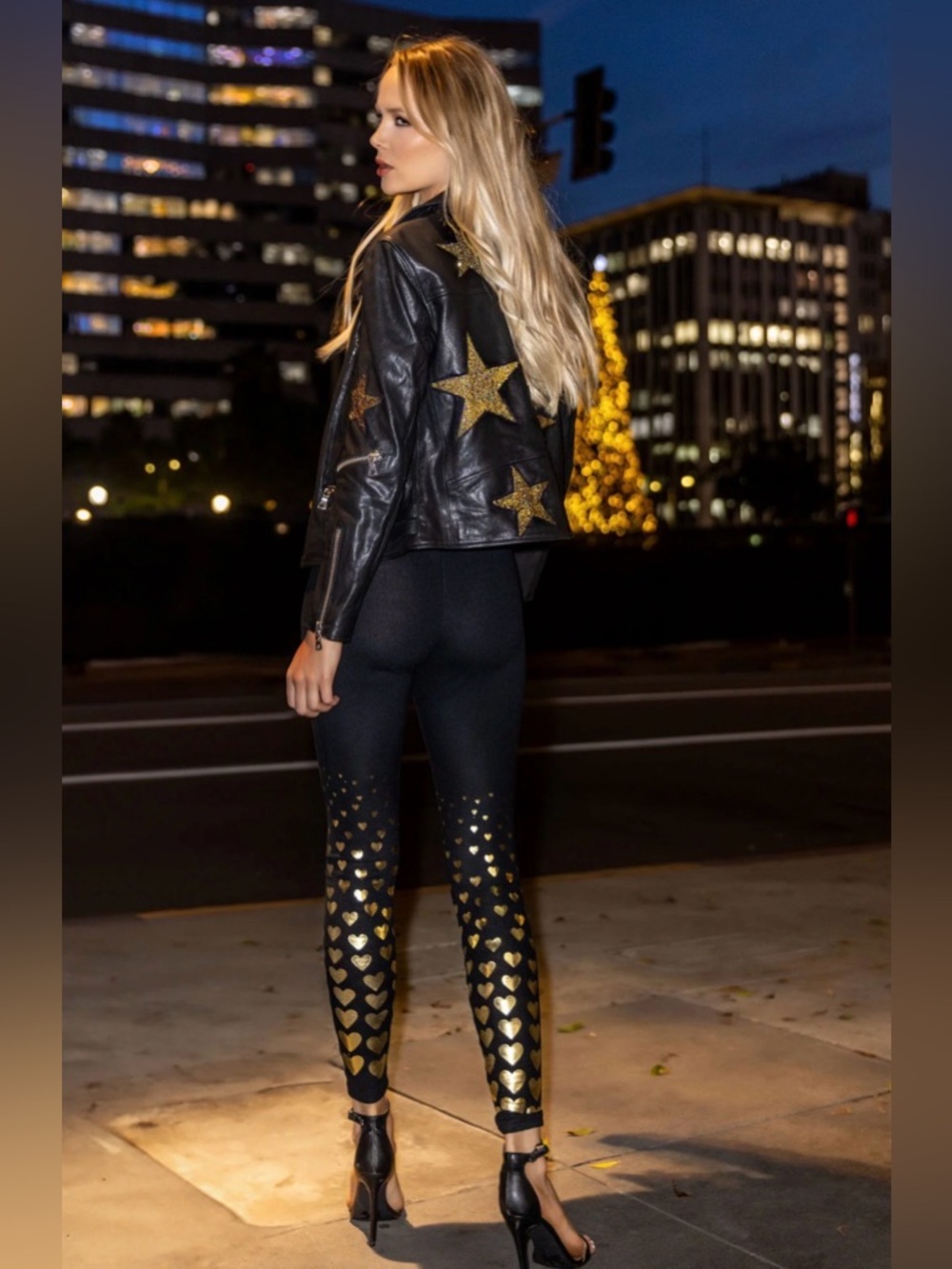 NEW! Lauren Moshi SHAE ALL OVER FOIL HEARTS Size S - Picture 2 of 13